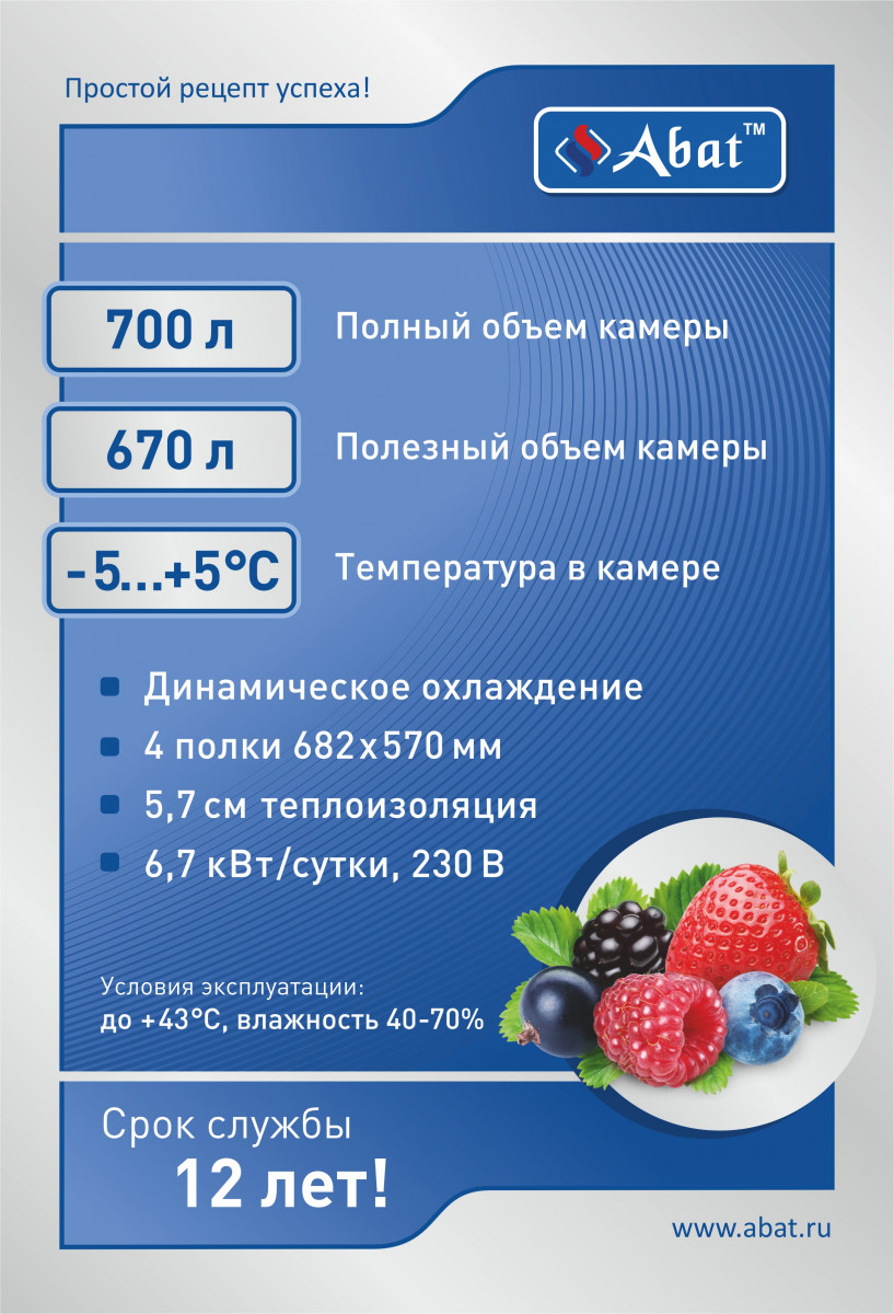 Шкаф холодильный универсальный ШХ-0,7-01 нерж.