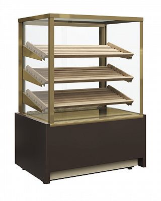 Витрина хлебная Полюс KC70 N 1,3-1 LIGHT Bread 9005-0430 (со стеклом)