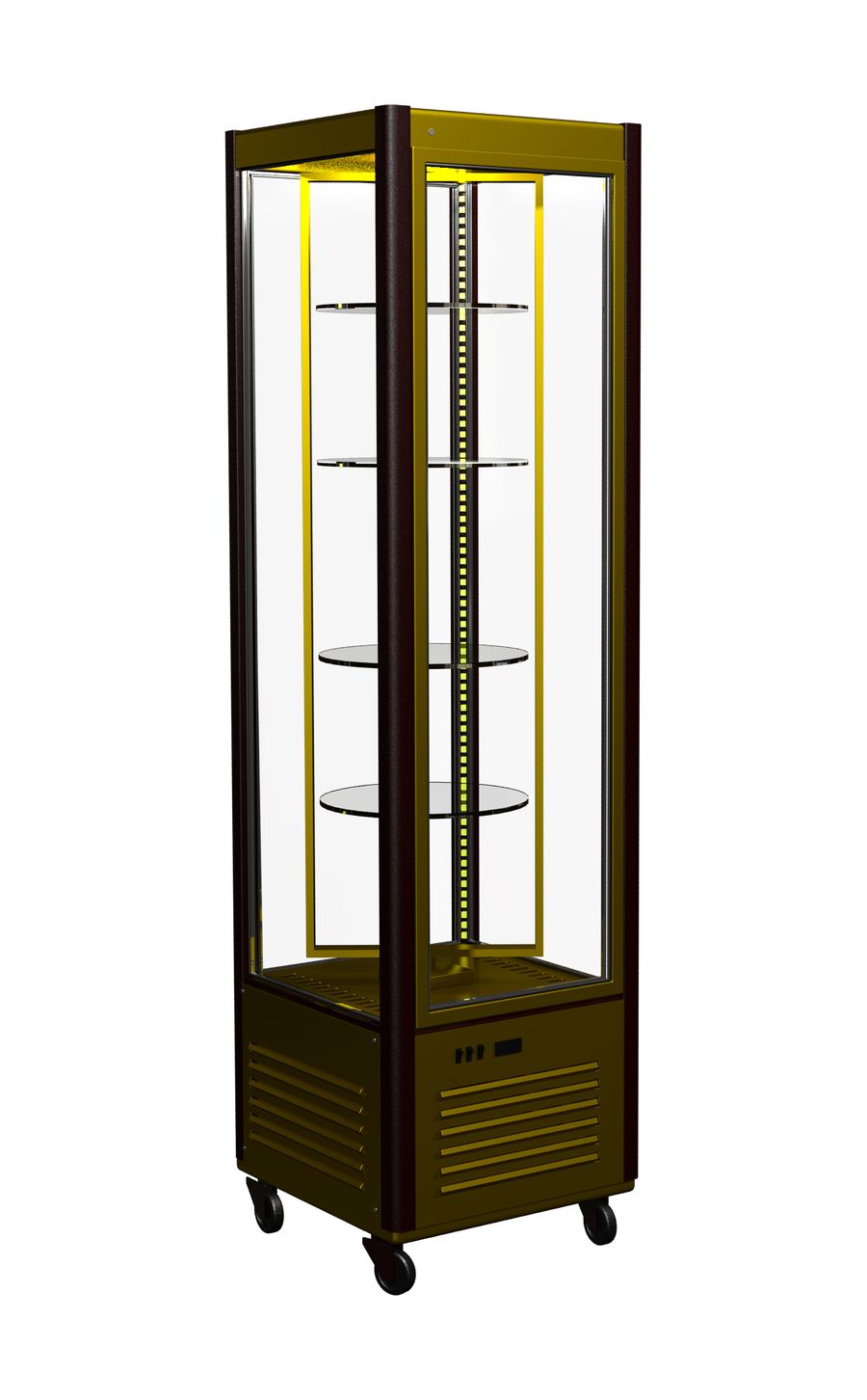 Витрина кондитерская Полюс D4 VM 400-1 (R400C Сarboma Люкс) (0109-0102 (коричнево-золотой))