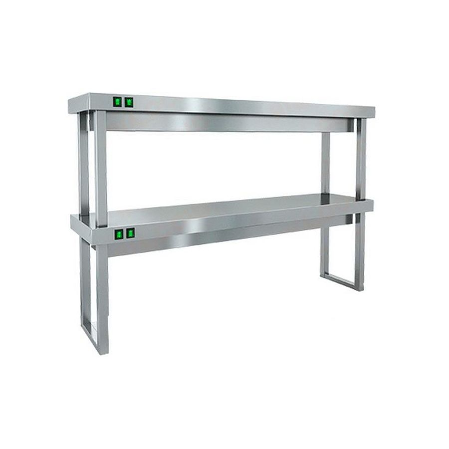 TP2-18/4 полка тепловая настольная двойная, 1800х400х800мм, HICOLD RUS
