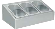 Ёмкость для столовых приборов на 3 GN 1/4-100, без гастроёмкостей
