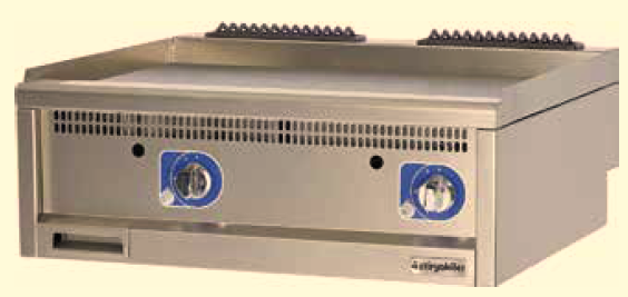 Жарочная поверхность OGG 8090 E, гладкая поверхность, газ.