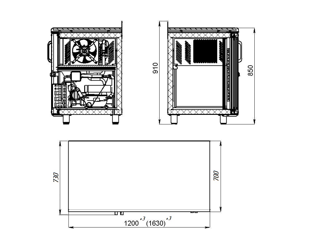 Габариты Polair TD3GN-G
